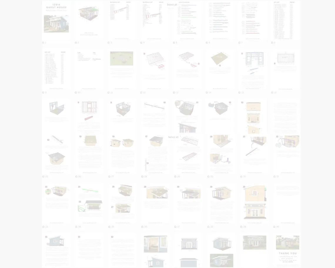 12x16 Modern Shed Plans with Porch – Backyard Office/Studio (PDF Download)
