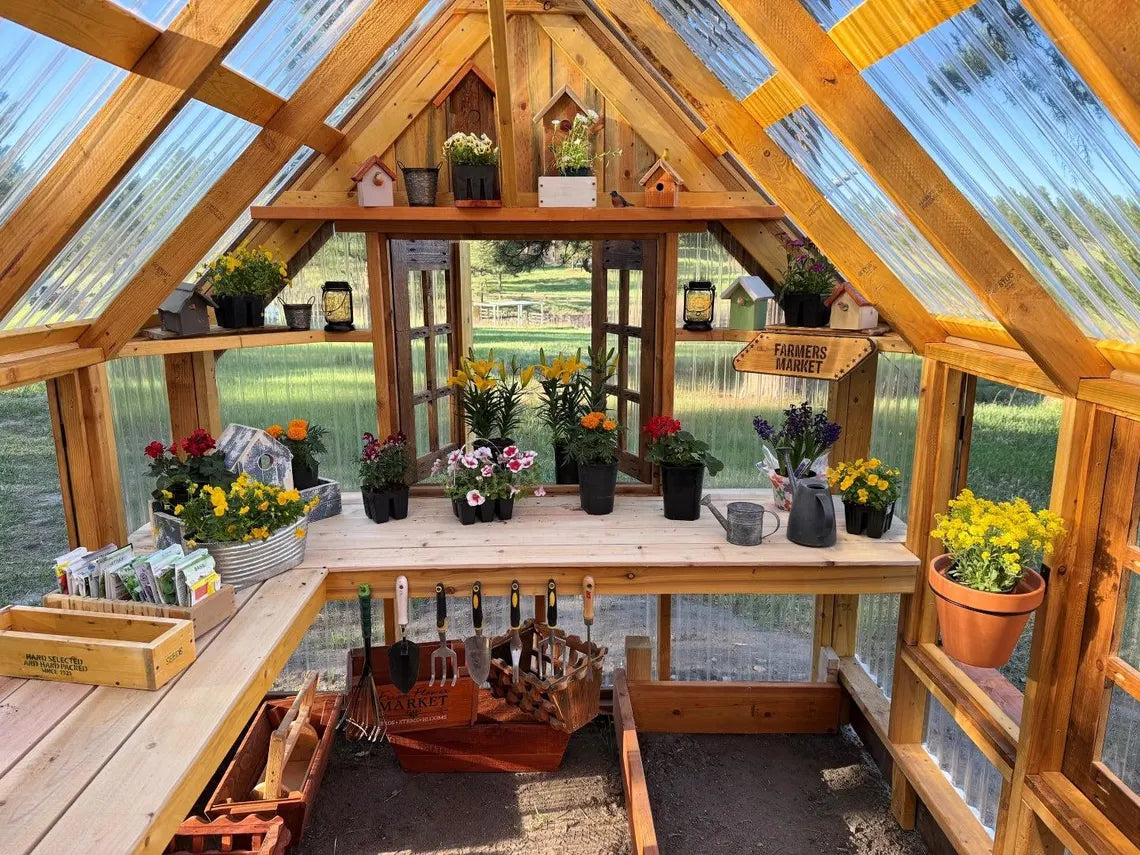 8' x 16' Greenhouse Plans, DIY, How to Build a Greenhouse