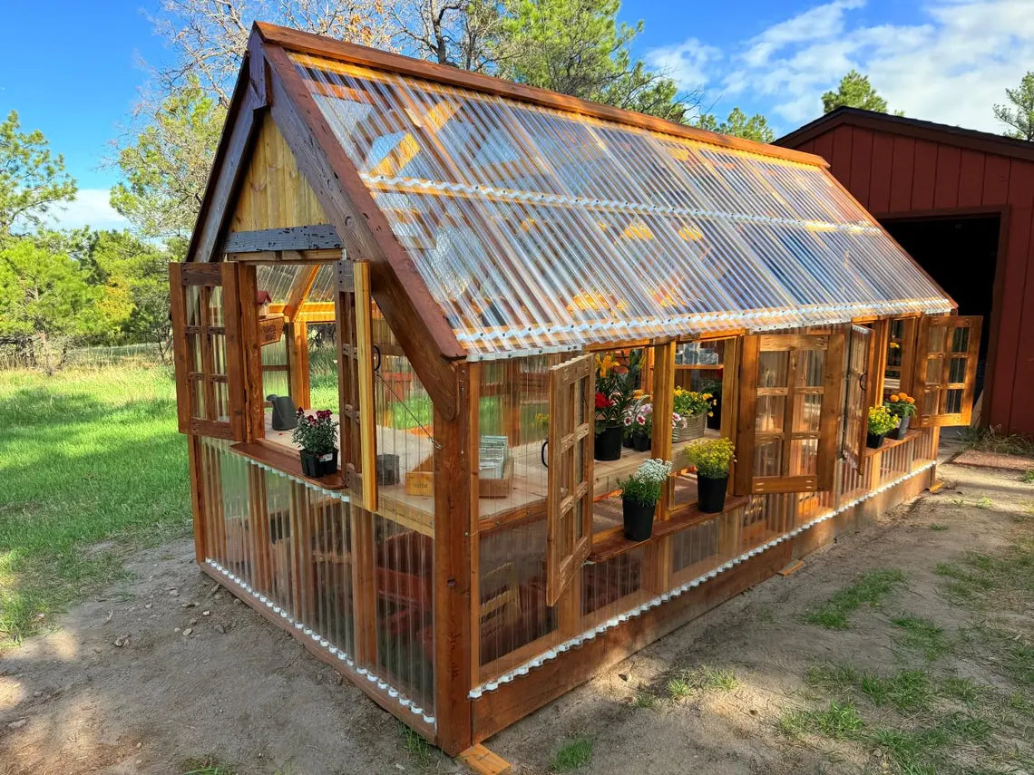 8' x 16' Greenhouse Plans, DIY, How to Build a Greenhouse