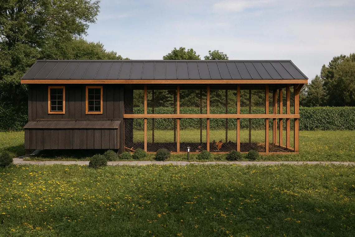 Chicken Coop Plans | 8x8 Walk-In Design + 8x16 Run | DIY Backyard PDF