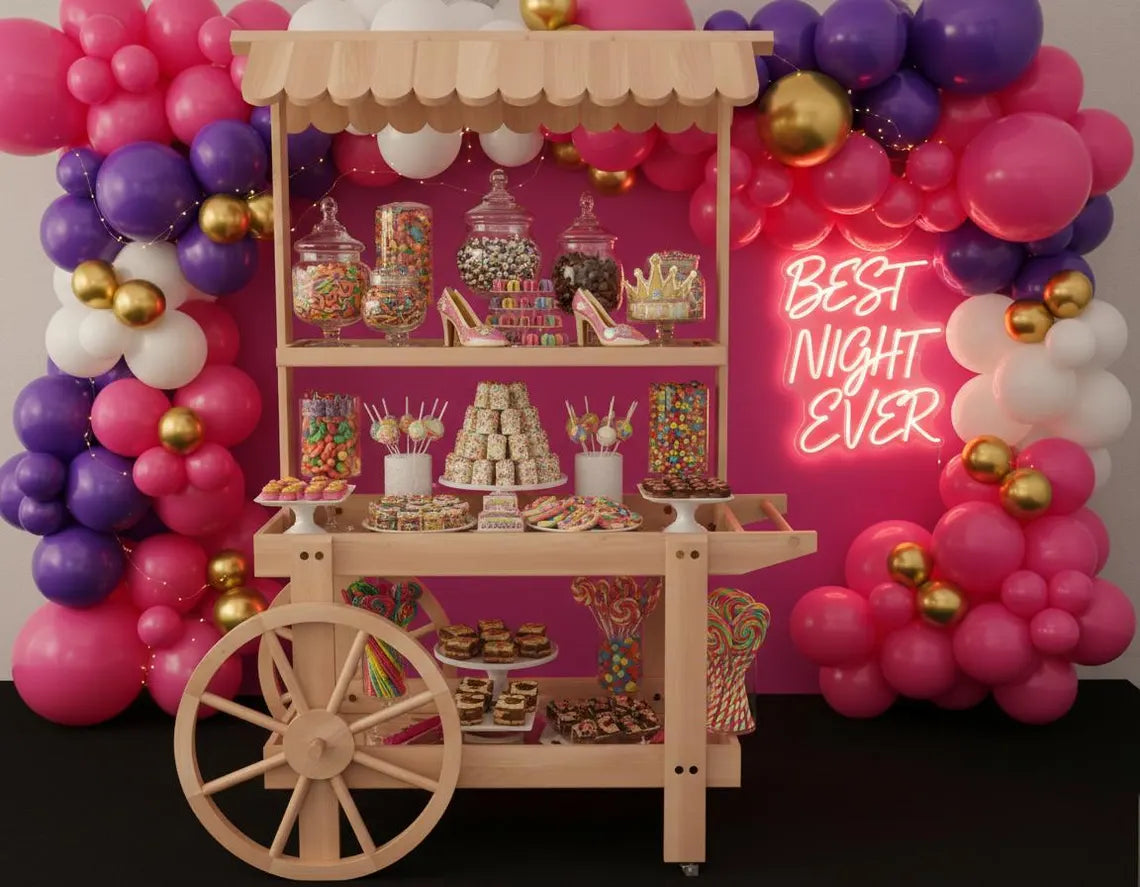 DIY Collapsible Dessert Cart Plans, Wooden Display Cart, Digital PDF Download