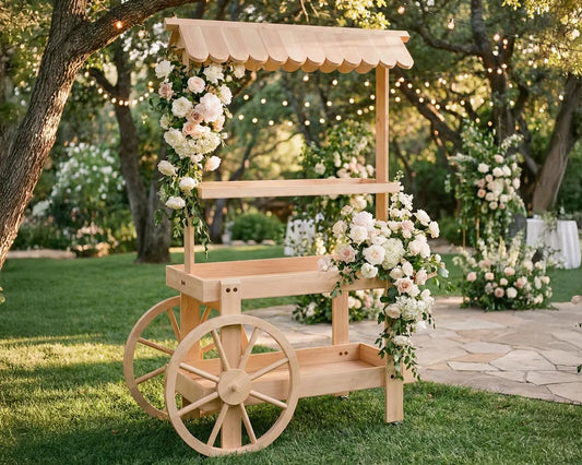 DIY Collapsible Dessert Cart Plans, Wooden Display Cart, Digital PDF Download
