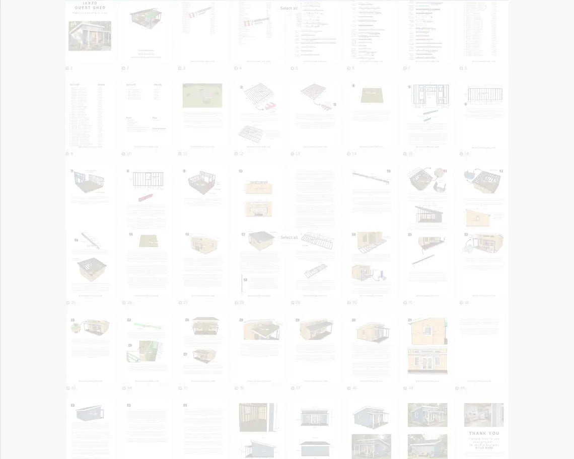 12x16 Modern Shed Plans with Porch – Backyard Office/Studio (PDF Download)