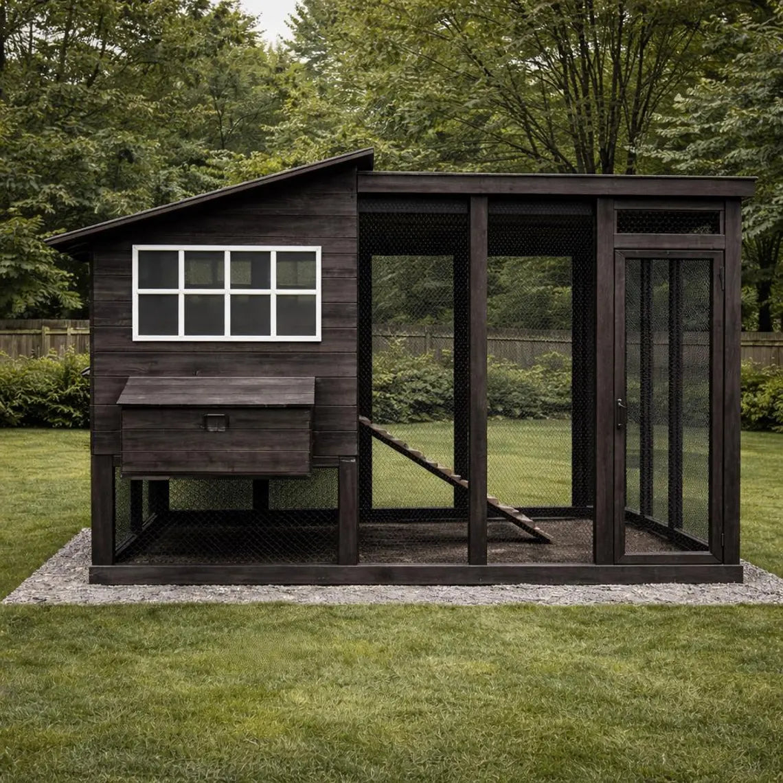 8x10 Large Chicken Coop Plans, Walk in Chicken Coop with Run Build Plans, DIY Woodworking Plans