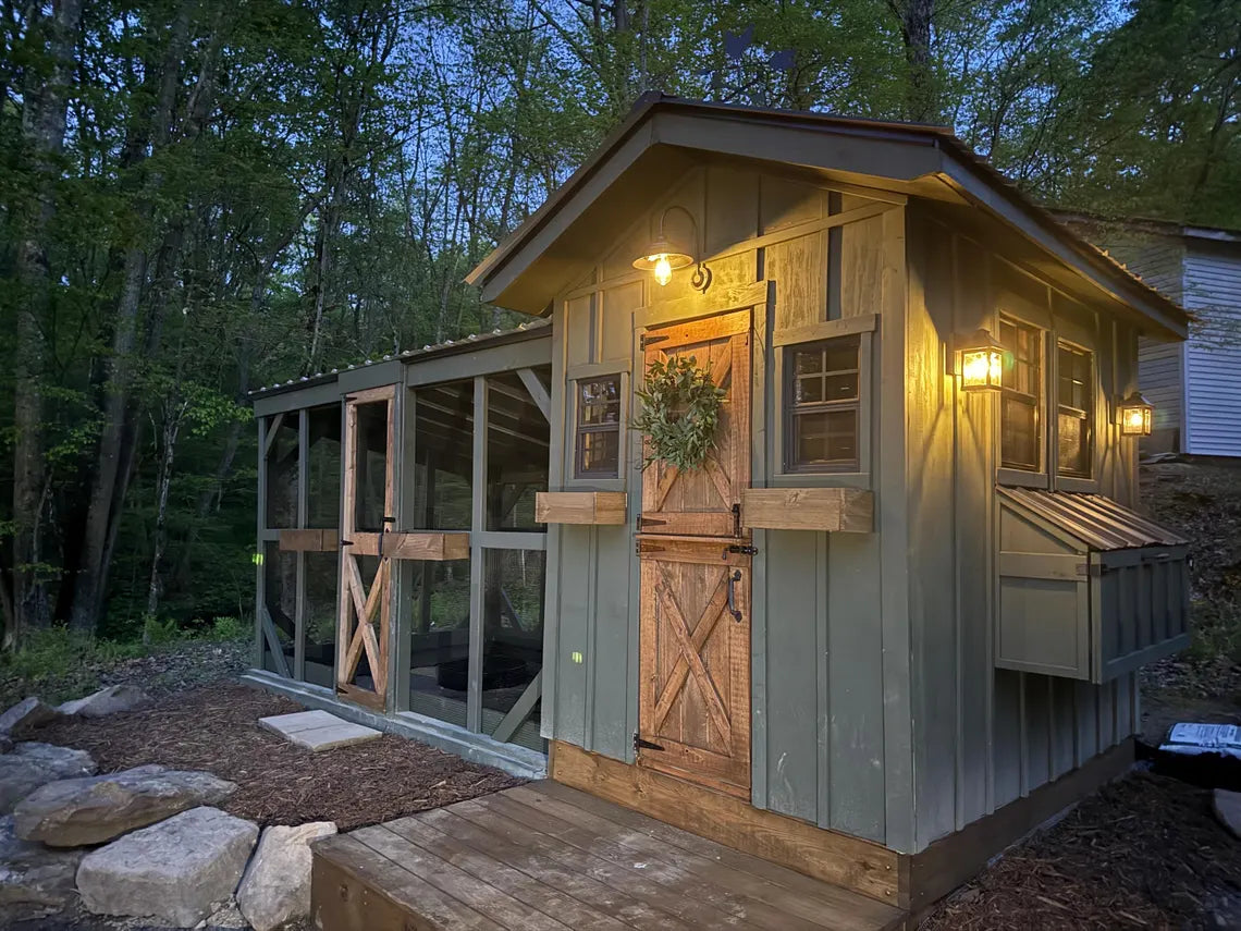 DIY 6x8 Coop, 8x12 Run Blueprint (Instant Download) | Intermediate Chicken Coop Plans