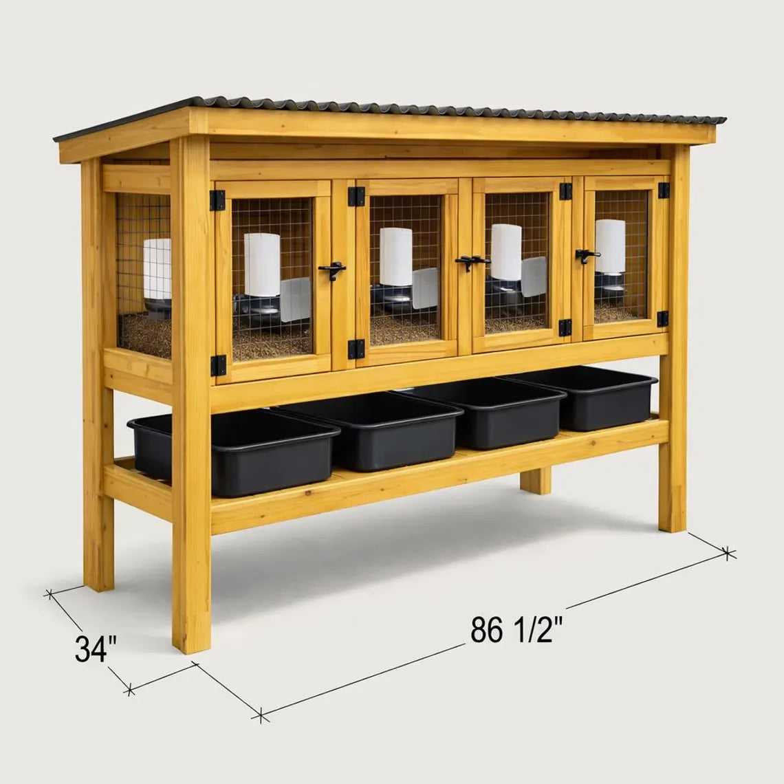DIY Rabbit Hutch Plans: Guinea Pig/Quail Hutch PDF Download