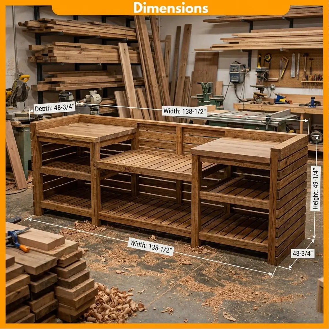 DIY Outdoor Kitchen Plans | Grill Station Bar & Sink Cabinet Woodworking Blueprint PDF