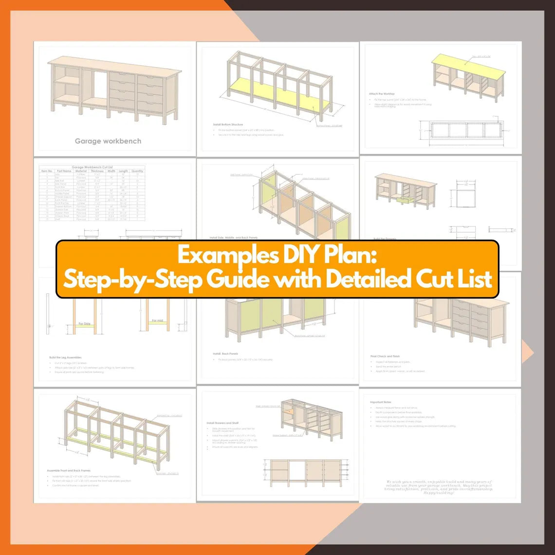 DIY Triple Wheelie Bin Storage Plans PDF | Wooden Trash Can Enclosure Blueprint | 3-Bay Garbage Shed | Outdoor Bin Hideaway Woodworking