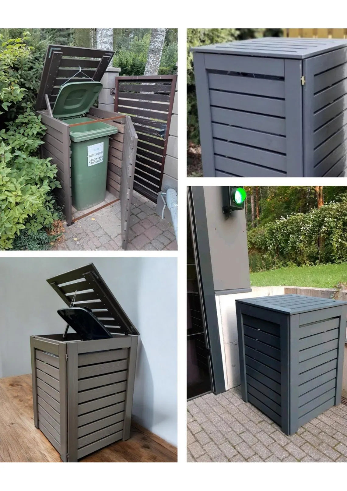 Modern Wheelie Bin Enclosure: Architectural DIY Blueprints & Masterplan.